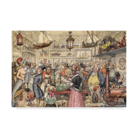 Anton Pieck 'A Busy Store' Canvas Art,12x19